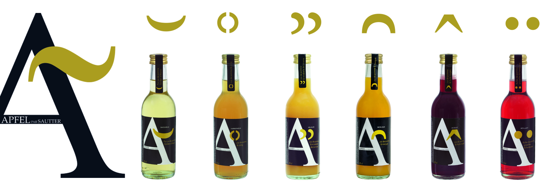Présentation de la gamme de jus d'exception et des etiquette